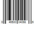 Barcode Image for UPC code 046500040986