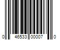 Barcode Image for UPC code 046533000070