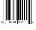 Barcode Image for UPC code 046584000074