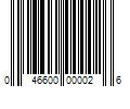 Barcode Image for UPC code 046600000026