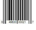 Barcode Image for UPC code 046600000217