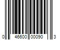 Barcode Image for UPC code 046600000903