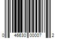 Barcode Image for UPC code 046630000072