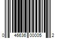 Barcode Image for UPC code 046636000052