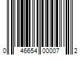 Barcode Image for UPC code 046654000072