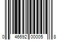 Barcode Image for UPC code 046692000058