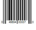 Barcode Image for UPC code 046694000070