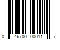 Barcode Image for UPC code 046700000117