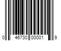 Barcode Image for UPC code 046730000019