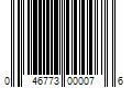 Barcode Image for UPC code 046773000076