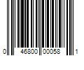 Barcode Image for UPC code 046800000581