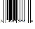 Barcode Image for UPC code 046827000076