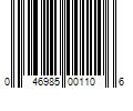 Barcode Image for UPC code 046985001106