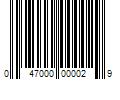 Barcode Image for UPC code 047000000029