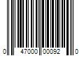 Barcode Image for UPC code 047000000920