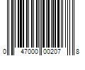 Barcode Image for UPC code 047000002078