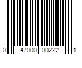 Barcode Image for UPC code 047000002221