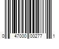 Barcode Image for UPC code 047000002771