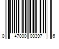 Barcode Image for UPC code 047000003976