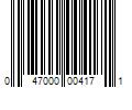 Barcode Image for UPC code 047000004171