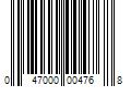 Barcode Image for UPC code 047000004768