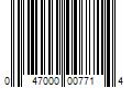 Barcode Image for UPC code 047000007714