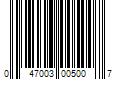 Barcode Image for UPC code 047003005007