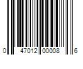 Barcode Image for UPC code 047012000086