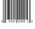 Barcode Image for UPC code 047021000053