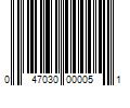 Barcode Image for UPC code 047030000051