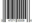 Barcode Image for UPC code 047071000096