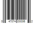 Barcode Image for UPC code 047074000062