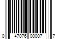 Barcode Image for UPC code 047076000077