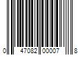 Barcode Image for UPC code 047082000078