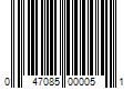 Barcode Image for UPC code 047085000051