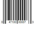 Barcode Image for UPC code 047100000073