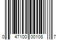 Barcode Image for UPC code 047100001087