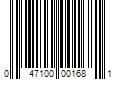 Barcode Image for UPC code 047100001681