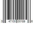 Barcode Image for UPC code 047100001896