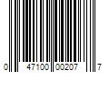 Barcode Image for UPC code 047100002077