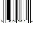 Barcode Image for UPC code 047100003104