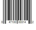 Barcode Image for UPC code 047100003142