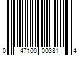 Barcode Image for UPC code 047100003814