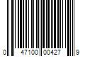 Barcode Image for UPC code 047100004279