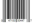 Barcode Image for UPC code 047100004477