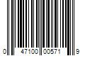 Barcode Image for UPC code 047100005719