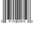 Barcode Image for UPC code 047100006198