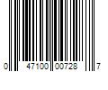 Barcode Image for UPC code 047100007287