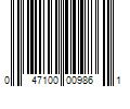 Barcode Image for UPC code 047100009861