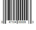 Barcode Image for UPC code 047104000093